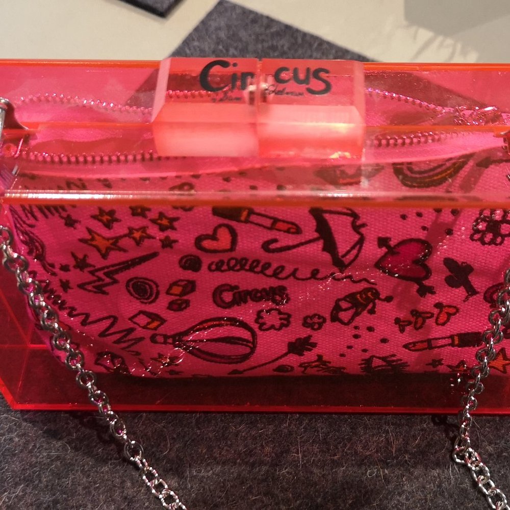 Sam Edelman Neon Pink Plastic Purse